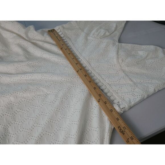 CITY STUDIO Juniors' Eyelet Knit Tiered Dress Size 13 - Picture 5 of 9